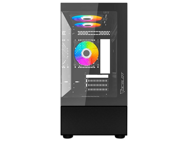 NA - Gabinete Ocelot GLASS EN6, Mid-Tower, Micro-ATX, (No Incluye Fuente de Poder), Color Negro. - imagen 2