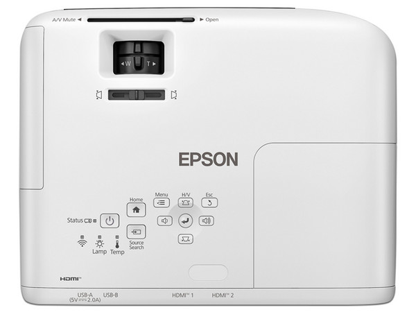 Proyector Epson PowerLite W55+ 3LCD, Resolución WXGA (1200 x 800), 4000 Lúmenes, Constraste 16,000:1. - imagen 2