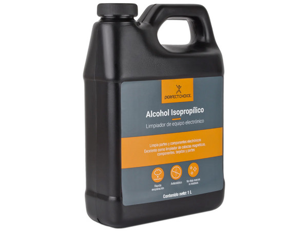 Alcohol Isopropílico Perfect Choice para limpieza electrónica, 1L.