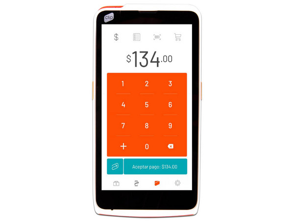 Terminal Portátil Clip Pro 2, Wi-Fi, Chip de Proximidad, Color Naranja.