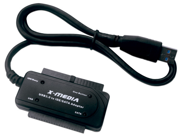Adaptador X-Media de USB 3.0 a IDE/SATA.