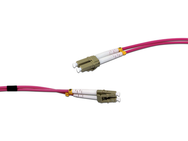 Jumper de Fibra Óptica Enson ENS-JUMP060MM4, LC Duplex, 60cm, Color Rosa. - imagen 2