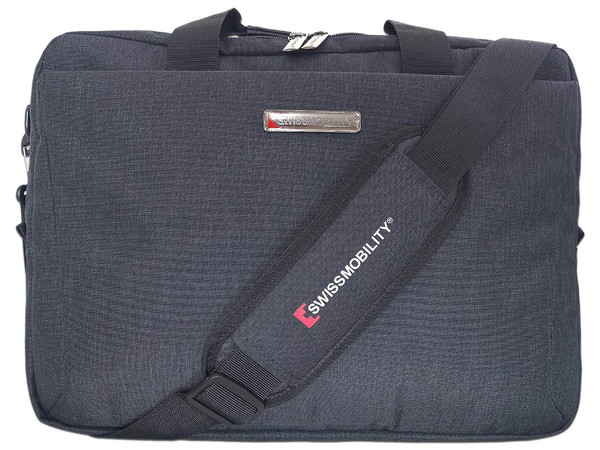Maletín SwissMobility para Laptop de hasta 15.6", color negro. - imagen 3