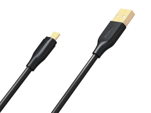 Cable Datos AUKEY CB-MD3 de USB Macho a Micro USB Macho, Paquete con 3 piezas, 2 x 1m, 1 x 2m. Color Negro. - imagen 3