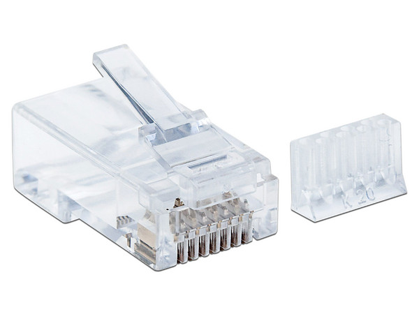 Plugs RJ-45 Intellinet, Cat6, UTP, bote con 90 piezas.