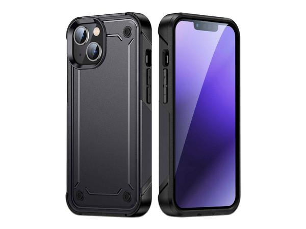 Funda Tekku Tough Cover para iPhone 15 Plus. Color Negro.