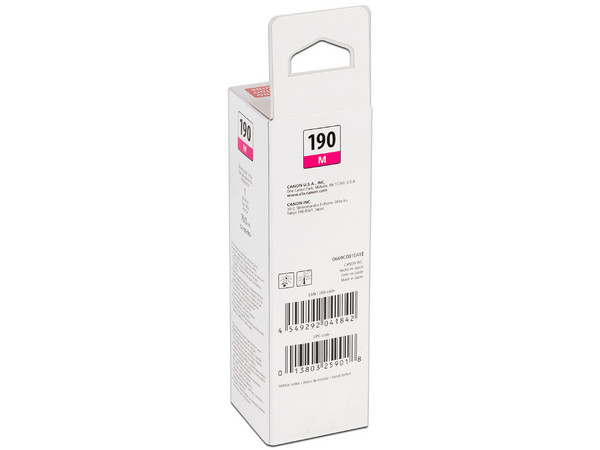 Botella de Tinta Magenta Canon GI-190 M, Modelo: 0669C001AB. - imagen 2
