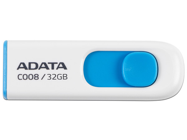 Unidad Flash USB 2.0 ADATA Classic C008 de 32GB. Color Blanco. - imagen 3
