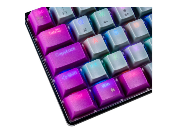 Teclado Mecánico Naceb NA-0963G de 60%, USB. Color Gris/Morado - imagen 2