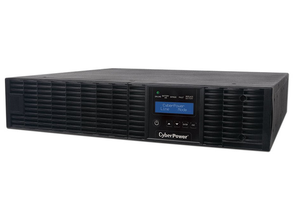 UPS CyberPower Smart Application OL3000RTXL2U de 3,000VA (2700W), 6 contactos, para montar en Rack, USB.