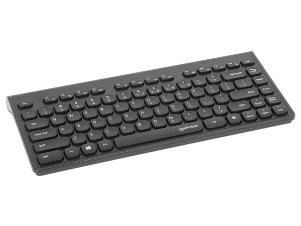 Mini Teclado Inalámbrico USB, 12 Teclas Multimedia, Receptor Nano USB-A, Compacto, Perfil Delgado, Color Negro. - imagen 2