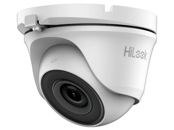 Cámara de Vigilancia tipo Domo HiLook TurboHD THC-T120-M de 2MP, 2.8mm, 1920x1080, IR de hasta 20m, IP66. Color Blanco