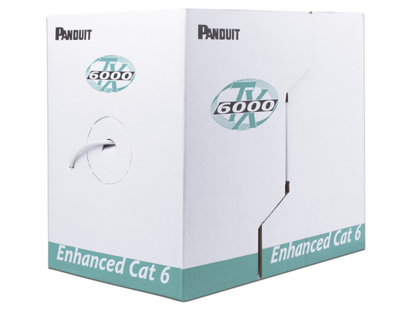 Bobina de Cable UTP Panduit PUR6004IG-FE de 4 Pares, Cat6, 23 AWG, Color Gris, 305m.