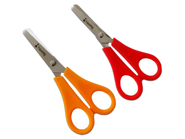 Tijera Nextep Escolar 5" Inoxidable Económica Punta Roma C/12