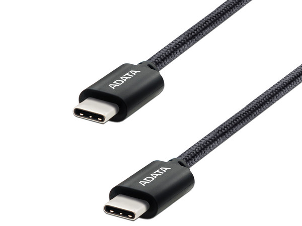 Cable USB ADATA CACC-200PN-BK, USB Tipo C a USB Tipo C (M-M), 2m, Color Negro. - imagen 2