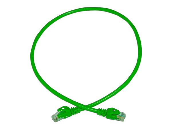 Cable de Red Enson, Cat6, UTP RJ-45 (M-M), 60cm, Color Verde.