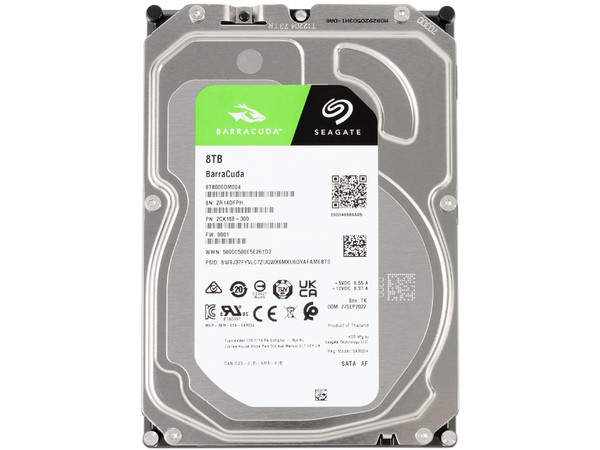Disco Duro Seagate Barracuda 8TB, Caché 256MB, 5400 RPM, SATA III (6.0 Gb/s). - imagen 3
