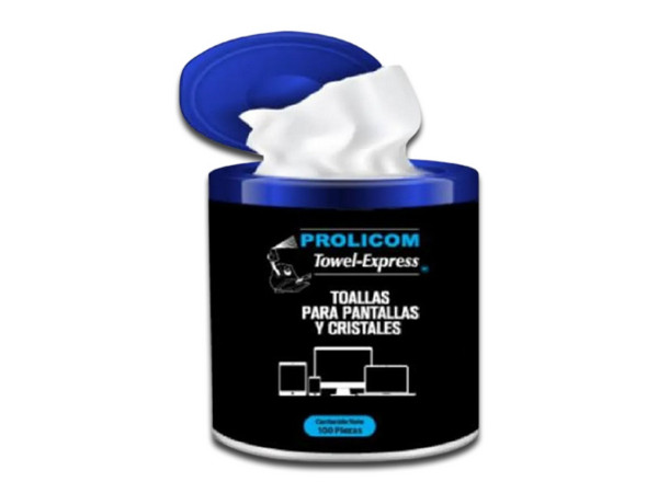Toallas Húmedas Antiestáticas para Equipo de Cómputo Prolicom, 100 pzas.