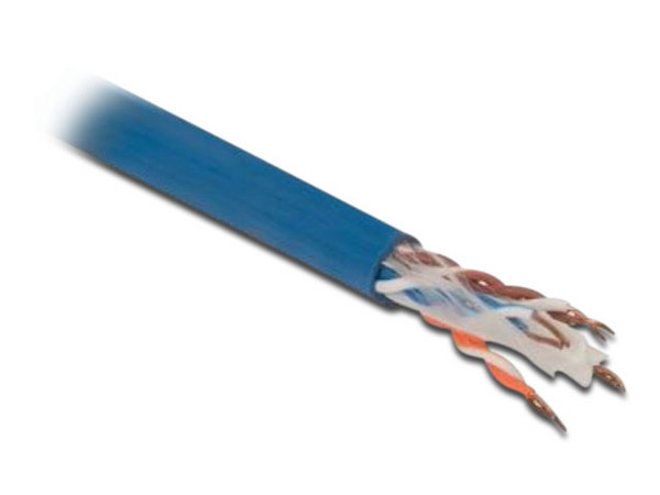 Bobina de cable WAM Cat6 (UTP) Caja con 305m, Azul, 23AWG.