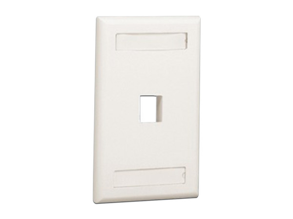 Placa de pared Panduit NK1FNIW, salida para RJ45. Color Blanco.