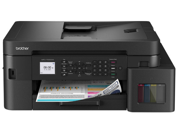 Multifuncional Brother MFC-T930DW, InkBenefit Tank Sistema de Inyección de Tinta, Impresora, Duplex, Wi-Fi, Ethernet, Color Negro.