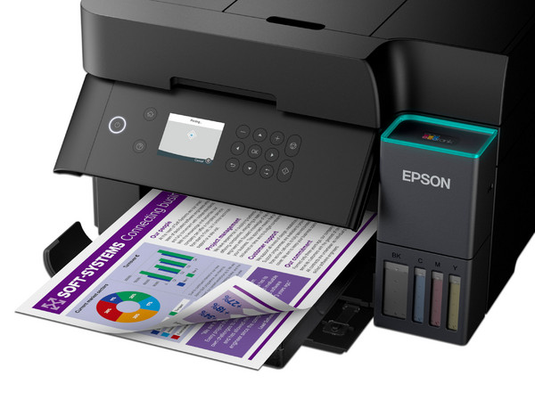 Impresora Multifuncional a Color Epson EcoTank L6370, Wi-Fi, Dúplex Automático, 4800x1200 DPI, 18 PPM Negro, 9 PPM Color. - imagen 3