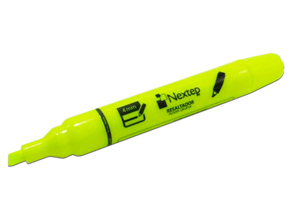 Paquete de Marcatextos Nextep NE-079A, 12 piezas, Color Amarillo Fluorescente. - imagen 2