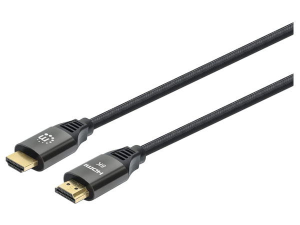 Cable Manhattan, HDMI Ultra Alta Velocidad 8K a 60Hz, 4K, 1m. Color Negro