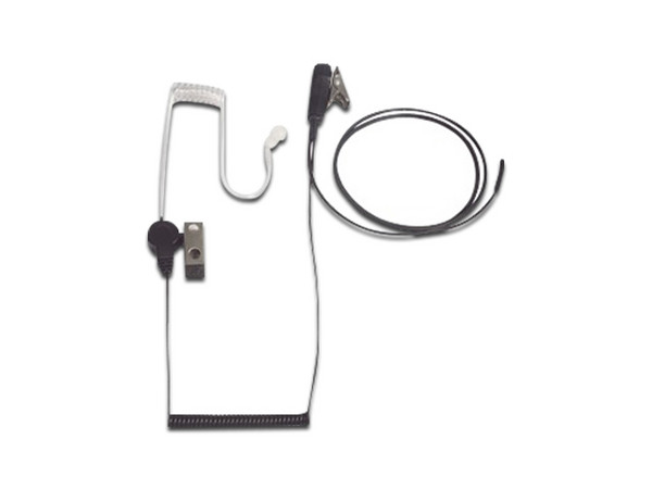 Micrófono y Audífono TXPRO TXEHMAV2 de Solapa con Tubo Acústico para Radio.