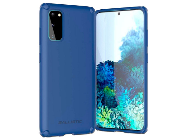 Funda Ballistic Soft Jacket, para Samsung S20. Color Azul.