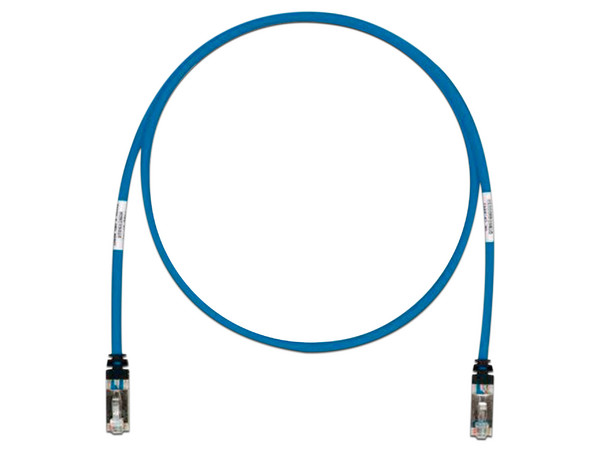 Cable de red PANDUIT STP6X7BU, Patch Cord Cat6A, Blindado S/FTP, CM/LS0H, 7ft, Color Azul.
