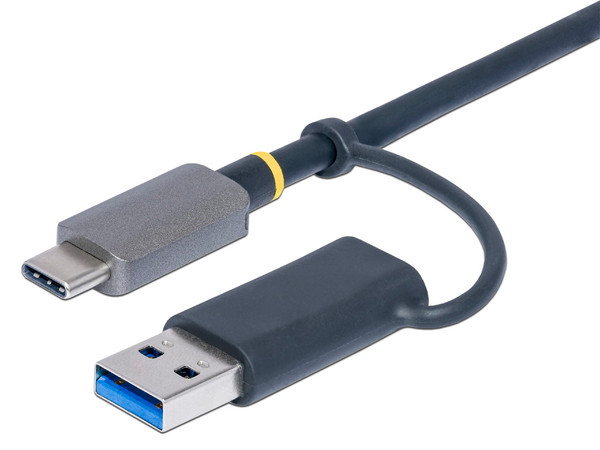 Lector de Tarjetas StarTech FCREADMICRO3V2, de USB-C/USB-A a Lector de tarjetas SD, MicroSD y CompactFlash. Color Gris. - imagen 3