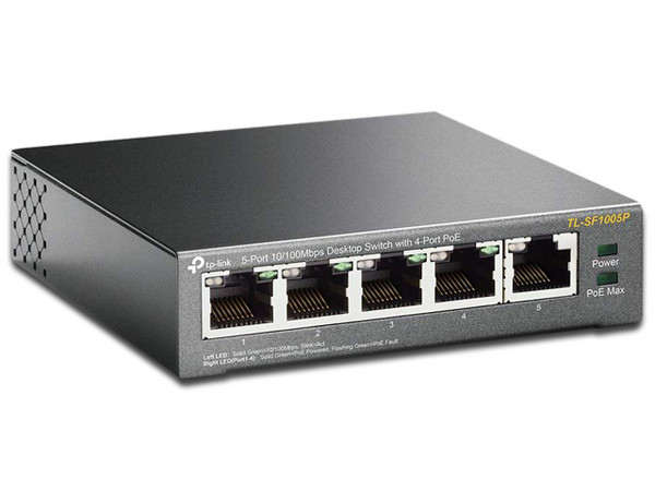Switch TP-LINK de 5 Puertos, 10/100 Mbps, no administrable.