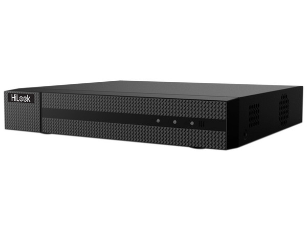DVR HiLook DVR-204G-M1(C) de 4 canales TurboHD y 1 canal IP, 2MP 1080p Lite, 1 puerto SATA de hasta 4TB (No incluye disco duro).