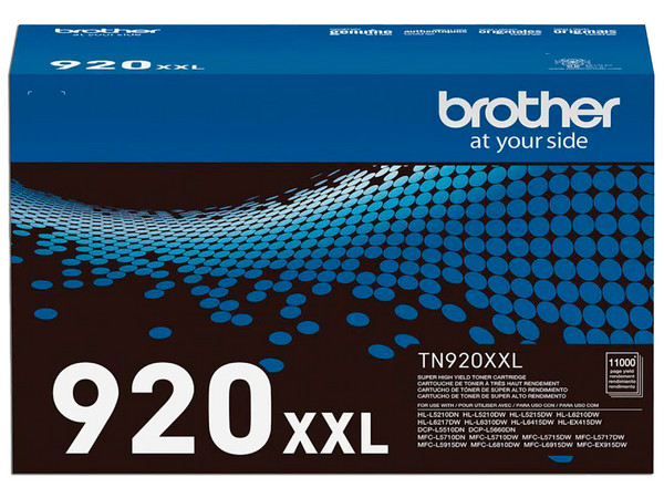 Cartucho de Tóner Brother, Color Negro, Alto Rendimiento, Modelo: TN920XXL.