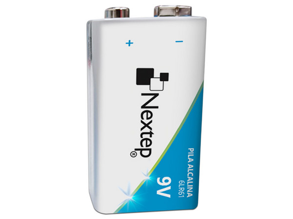 Pilas Nextep de 9V NE-282D, Alcalinas Cuadrada 6LR61, 2 Piezas. - imagen 2
