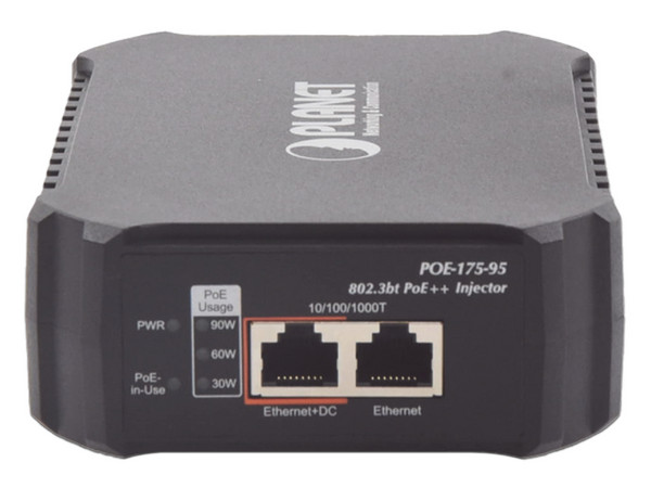 Inyector de corriente Planet POE-175-95 de 1 puerto Ethernet, 95W, con fuente interna, PoE. - imagen 2