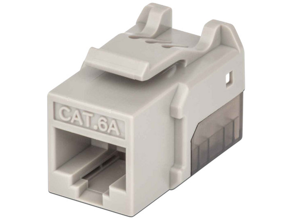 Jack Keystone Intellinet, Cat 6. Gris con Negro.