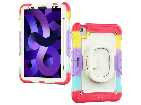 Funda Protectora TEKKU HandleD, Compatible Con iPad Air 5 de 10.9", Multicolor.