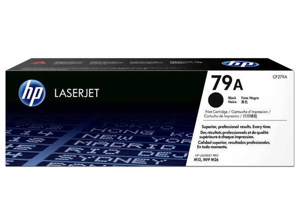 Cartucho de tóner HP 79A Negro Laserjet Original (CF279A).