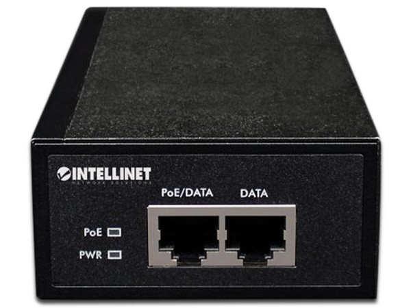 Adaptador PoE+ Intellinet inyector de Energía, Gigabit de alta potencia, RJ45. Color negro. - imagen 2