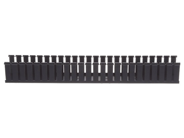 Canaleta Ranurada PANDUIT G4X4BL6 de PVC sin Tapa, Tipo G, Color Negro.