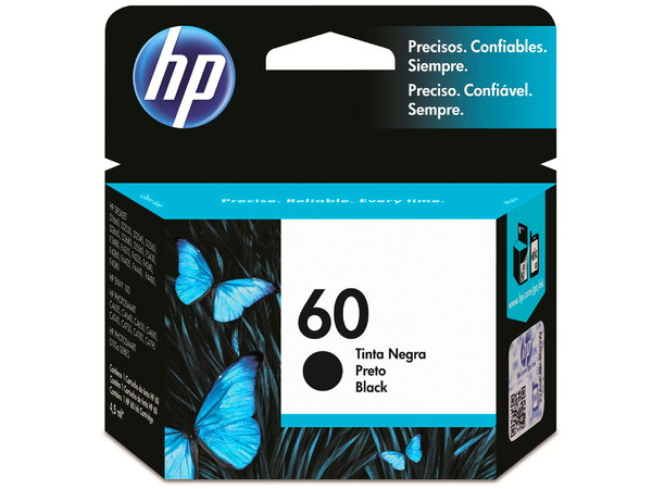 Cartucho de tinta HP 60 negra Original (CC640WL).