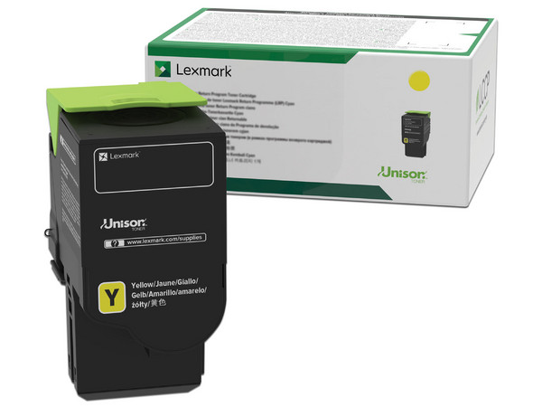 Cartucho de tóner Lexmark, Amarillo, Modelo: 78C40Y0