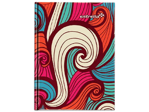 Libreta Estrella 79 1/4 Francesa Rayada con 144 hojas y Portada Rústica. Color Multicolor.