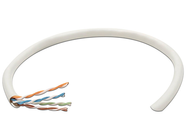 Bobina de Cable Cat5e (UTP) Caja con 305 m, CCA, Gris, 24 AWG, Sólido. - imagen 2