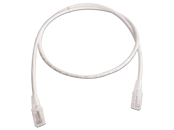 Cable de Red Siemon Cat6 UTP, 0.9m. Color Blanco. (Versión Bulk).