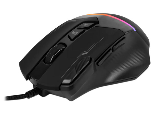 Mouse Óptico Gamer Perfect Choice Trapper Extreme, hasta 7200 dpi, 8 botones. Color Negro. - imagen 2