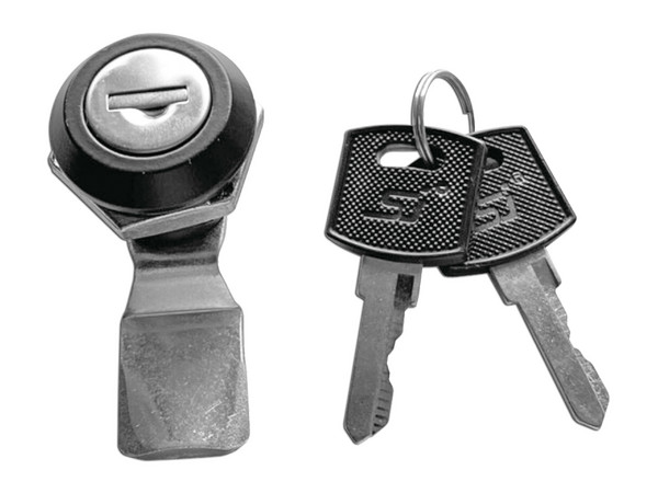 Cerradura Con Paleta Metálica Precision PST7053E  Con 2 Llaves Para Gabinetes PST De Poliéster.