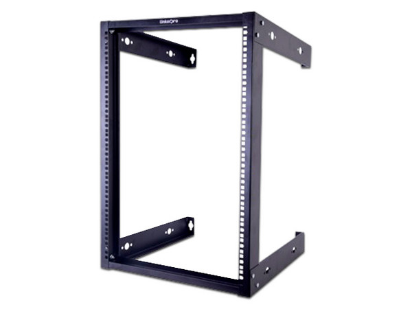 Rack Abierto LinkedPro LP-RAP-1916 de 19", Montaje en Pared, 16 UR. Color Negro.